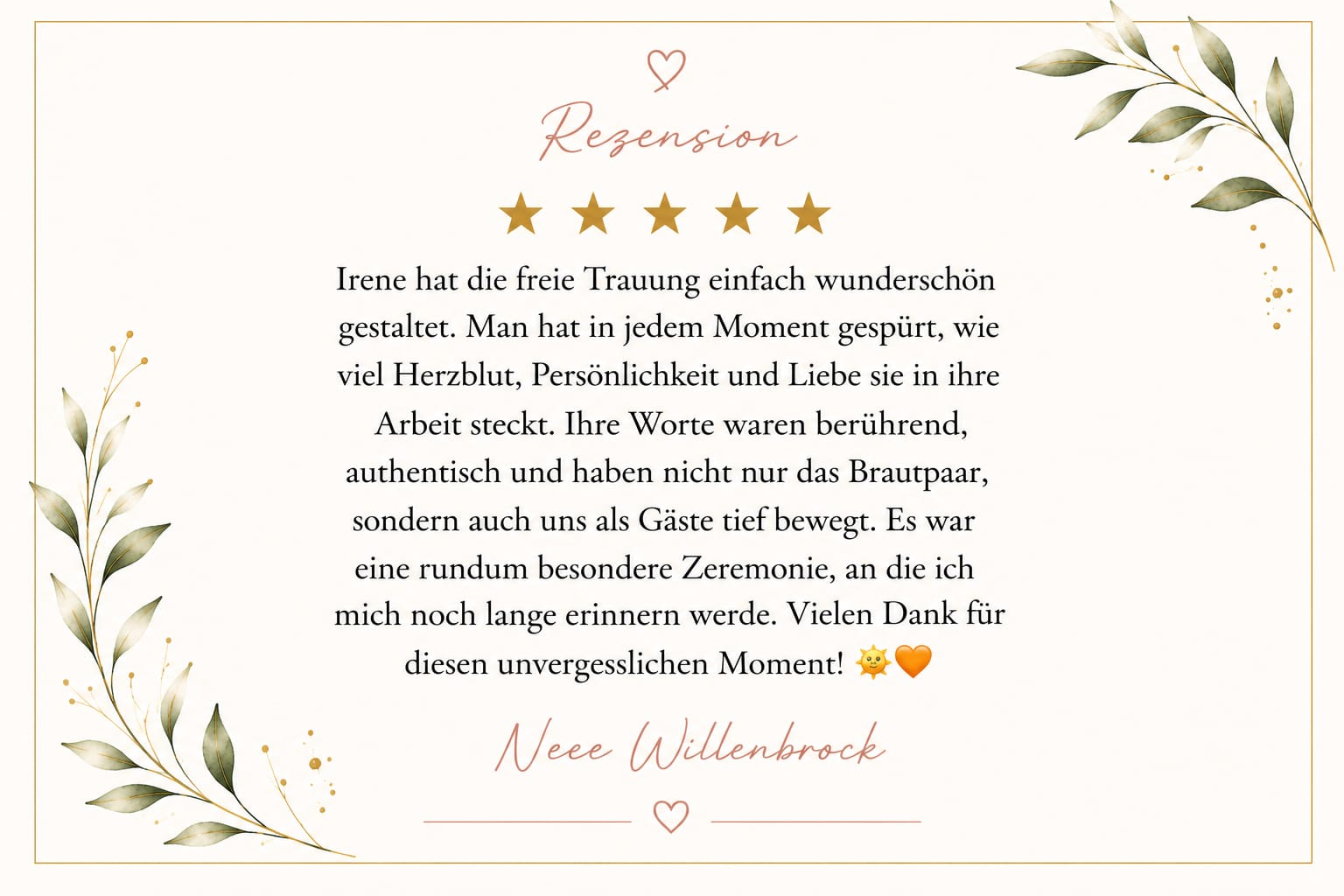 Rezension von Neee Willenbrock – 5 Sterne